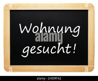 Wohnungssuche, Wohnungssuche Stockfoto