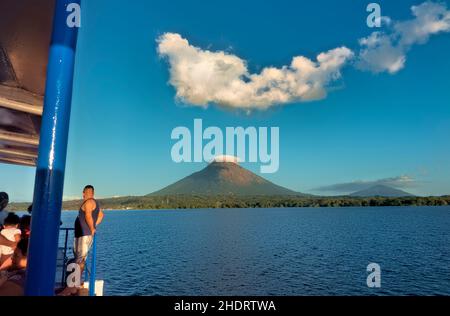 Vulkane von Concepción und Maderas auf der Insel Ometepe, Nicaragua Stockfoto