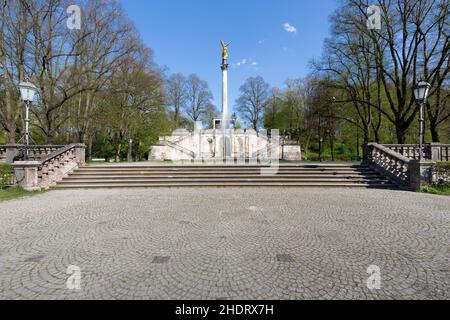 Friedensengel, Friedensdenkmal, prinzregent-luitpold-Terrasse, Friedensengel, Friedensbewegungen Stockfoto