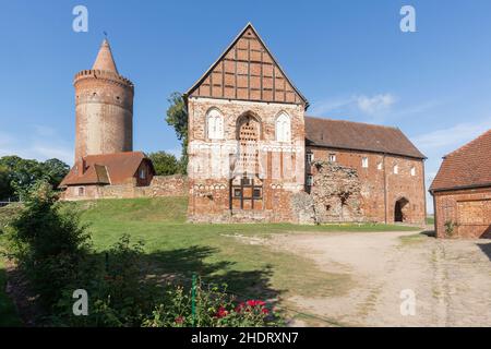 Burg, burg stargard, Burgen Stockfoto