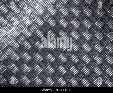 Metall, Aluminium, Schachbrettmuster, Metalle, Aluminium, checker-Platten Stockfoto