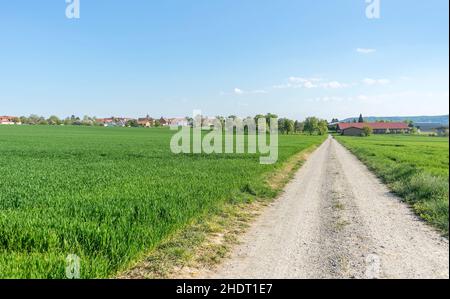 Ländliche Szene, Schmutz, hohenlohe, Land, Landleben, Ländliche, ländliche Szenen, Dirts, Drecks, Hohenlohes Stockfoto