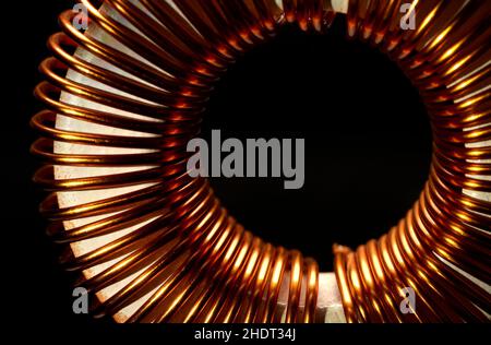 Reaktanz, Ringdrossel Stockfoto