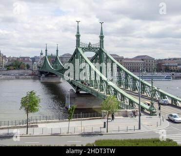 budapest, Freiheitsbrücke, budapests, Freiheitsbrücken Stockfoto