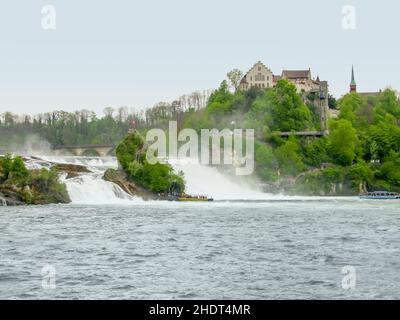 Wasserfall, rheinfluss, rheinfälle, Wasserfall, Wasserfälle, rhein, rhein Stockfoto