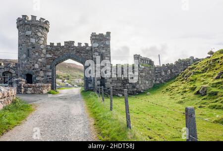 Torbogen, mittelalterlich, Burgruinen, Torbögen, medievals, Burgruine Stockfoto