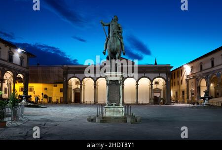 florenz, Piazza della Santissima Annunziata, santissima annunziata, florenz Stockfoto