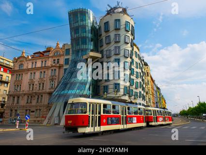 prag, Tanzhaus, prags Stockfoto