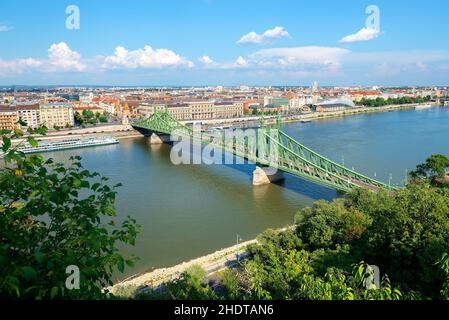 budapest, Freiheitsbrücke, budapests, Freiheitsbrücken Stockfoto