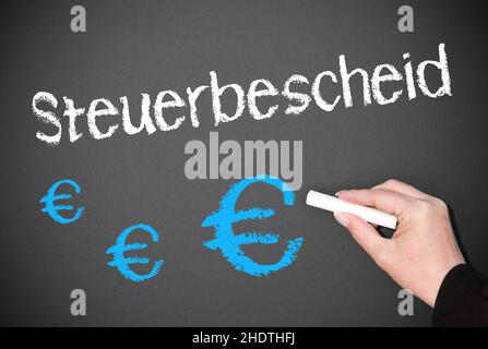 Geld und Finanzen, Steuern, Bewertungsbescheide, Geld und Finanzen, Geld und Finanzen, Audit, Steuern Stockfoto