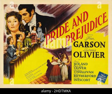 GREER GARSON und LAURENCE OLIVIER in PRIDE AND PREJUDICE (1940), Regie: ROBERT z. LEONARD. Kredit: M.G.M. / Album Stockfoto