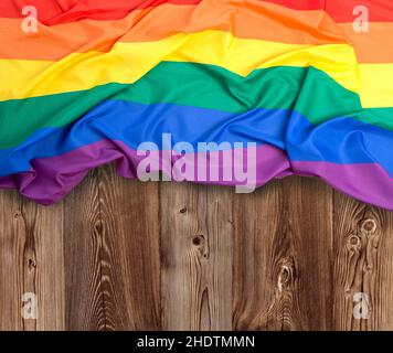 Homosexualität, Toleranz, Regenbogenflagge, Homosexualität, Homosexuelle, lgbt, Toleranzen, Regenbogenfahnen Stockfoto