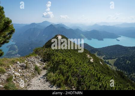 herzogstand, Wandergebiet, Herzogstand, Wandergebiete Stockfoto