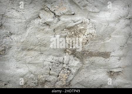 Putz, Steinmauer, Putze, Steinwände Stockfoto