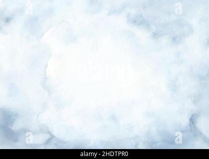 Abstrakte blaue Aquarelltextur für den Hintergrund. Handbemalte Aquarellfarben Flecken künstlerischen Vektor als Element in der dekorativen Gestaltung von h verwendet Stock Vektor