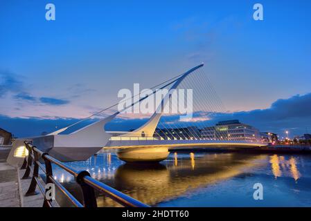 dublin, samuel beckett Bridge, dublins Stockfoto