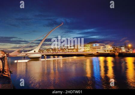 dublin, samuel beckett Bridge, dublins Stockfoto