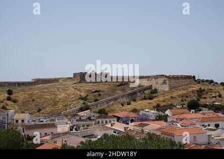 Schloss, castro marim, forte de sao sebastiao, Burgen Stockfoto