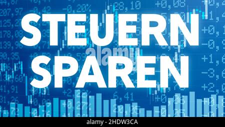 Sparen, Steuern, sparen, Audit, Steuern Stockfoto