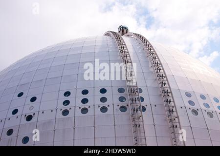 stockholm, skyview, Stockholm Globe Arena, stockholms Stockfoto