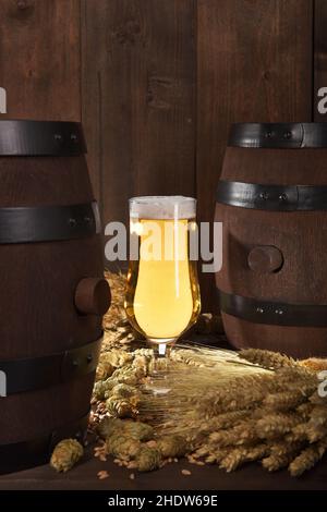 Bier, Bierglas, Bier Stockfoto