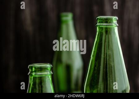 Engpass, Glasflasche, Engpässe, Glasflaschen, Glaswaren Stockfoto