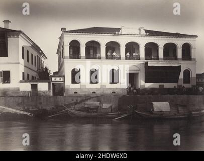 Vintage 19th Jahrhundert Foto: China, Ansicht, wahrscheinlich Foochow, Fuzhou Stockfoto