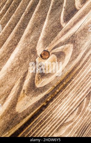 Holz, Holzmaserung, geknüpftes Holz, Wald, Wald, Hölzer, Holzkörner, verknotete Hölzer Stockfoto