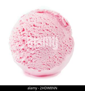 Eis, Schaufel, Erdbeereis, Eis, Schaufeln, Eis, Eiscreme, Erdbeereis Stockfoto