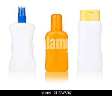 Hautpflege, Sonnencreme, Schönheitscreme, Hautpflege, Sonnenlotionen, Schönheitscremes Stockfoto