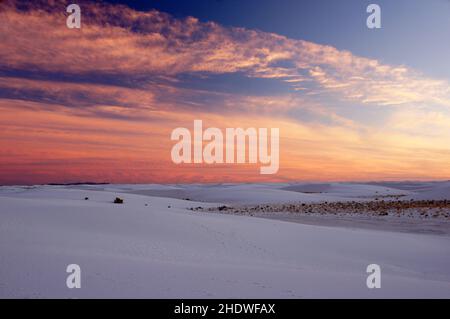 White Sands National Monument, White Sands National Monuments Stockfoto