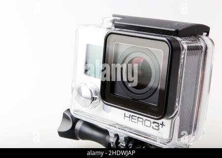 gopro Hero 3+, Action-Kamera Stockfoto