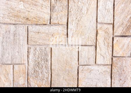Muster, Steinmauer, Steinplatte, Muster, Steinwände, Steinplatten Stockfoto