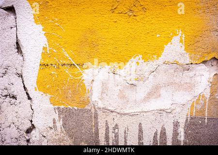 Verwittert, Wand, Risse, Weide, Wände, Riss Stockfoto