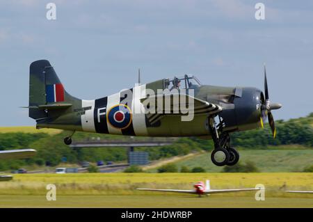 Grumman Wildcat FM -2 JV579, G-RUMW Stockfoto