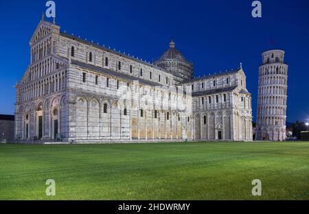 pisa, schiefer Turm, piazza del duomo, Pisas, schiefe Türme Stockfoto