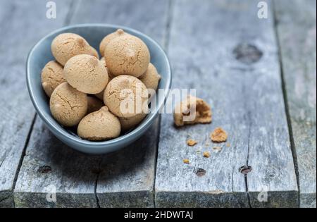 amarettini, Mandelgebäck, Amarettinis, Gebäck Stockfoto