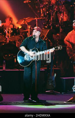 Paul Simon tritt seine UK-Tournee beim Hammersmith Apollo in London an. 23rd. Oktober 2000. Stockfoto