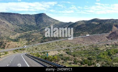 Straße, arizona, mojave Wüste, Straße, Straßen, Straßen, arizonas, mojave Wüsten Stockfoto