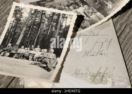 Nostalgie, Erinnerung, Genealogie, Nostalgie, Erinnerungen, Genealogien Stockfoto