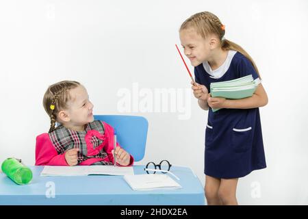 Spielen, Lehrer, Spiel, Schulmoderator, Lehrer Stockfoto