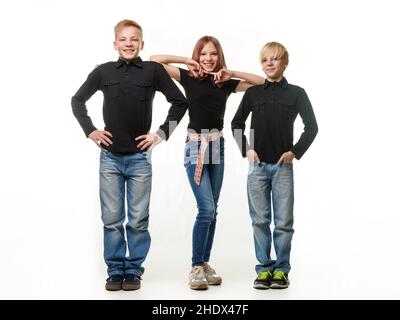 Kinder, Freunde, Geschwister, Kinder, Kind, Kinder, Freund Stockfoto