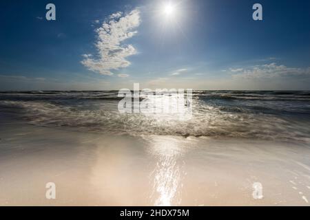 Sonne, Spray, ostseeküste, Sonnen, Sonnenfleck, Sprays, küsten der ostsee Stockfoto