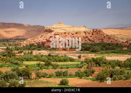 Weltkulturerbe, adobe, Aït ben haddou, Weltkulturerbe, Adobes, Aït-ben-Haddous Stockfoto