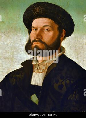 Venezianischer Mann von der Schule von Jan van Scorel (1495–1562) The, Niederlande, Niederländisch, Stockfoto