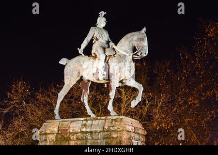 Reiterskulptur, Kaiser wilhelm, Skulptur, Hockenskulpturen, Statue, kaiser wilhelms Stockfoto