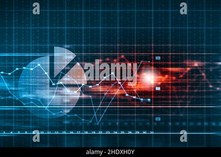 Wirtschaft, Diagramm, Prognose, Zahlen, Volkswirtschaften, Diagramm, Diagramme, Diagramme, Graphen, Graphen, Prognosen, Anzahl Stockfoto