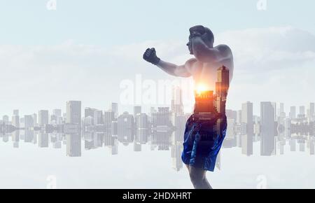 Stanzen, Boxer, Boxer Stockfoto