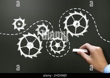 Management, Interplay, Teambildung, Management, Interplay Stockfoto