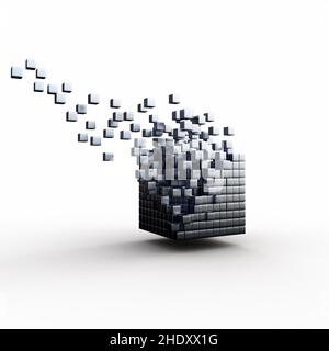 Mathematik, Modul, Auflösung, Volumen, kubus, Mathematik, Mathematik, Module, Auflösung, Volumen Stockfoto